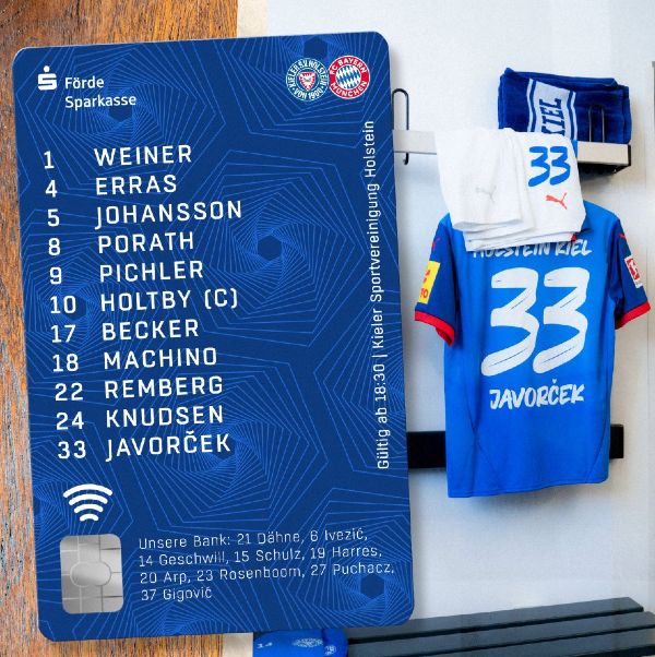 Holstein Kiel playing XI v FC Bayern 2024