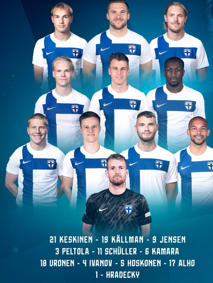 Finland vs England national football team lineups 2024